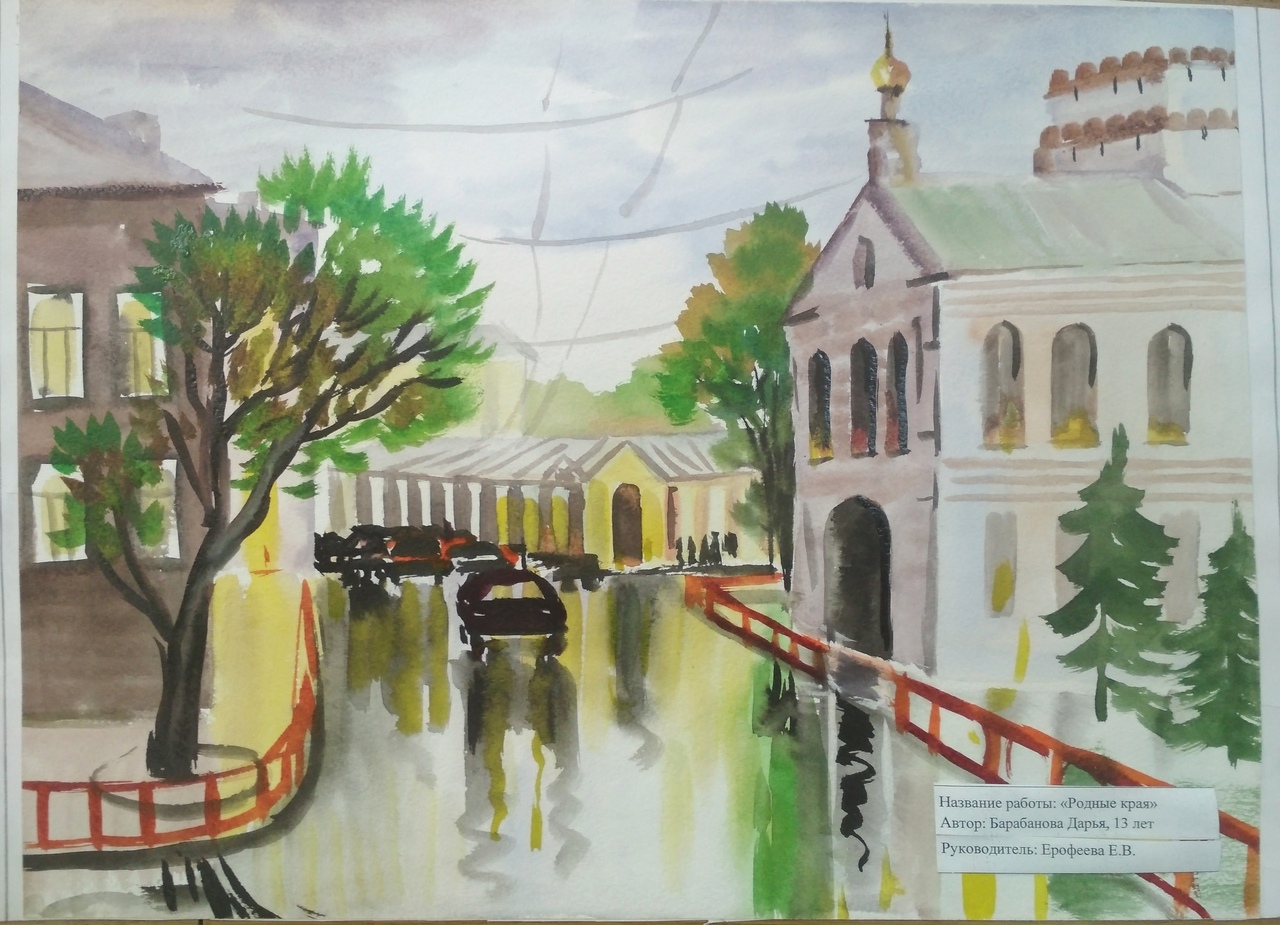 Рисунок города Ярославль для детей